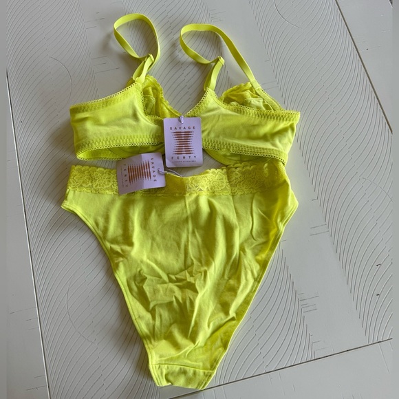 NWT Savage X Fenty Cotton Essentials Unlined Bra and Panty Set. - Picture 3 of 11